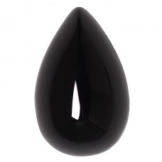 Pear Genuine German Cabochon Black Onyx